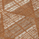 8' Orange And Beige Round Geometric Washable Indoor Outdoor Area Rug