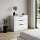 28" White Three Drawer Standard Chest