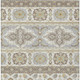 5' X 8' Ivory And Silver Tribal Washable Indoor Outdoor Area Rug