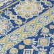 10' X 14' Navy Blue And Beige Tribal Washable Indoor Outdoor Area Rug