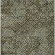 8' X 10' Olive Green And Graphite Geometric Washable Indoor Outdoor Area Rug