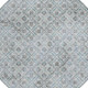 8' Silver And Brown Round Geometric Washable Indoor Outdoor Area Rug