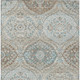 10' X 14' Ivory And Brown Ogee Washable Indoor Outdoor Area Rug
