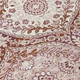 8' Pink And Green Round Ogee Washable Indoor Outdoor Area Rug