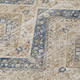 8' X 10' Beige And Teal Blue Tribal Washable Indoor Outdoor Area Rug