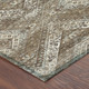 8' X 10' Brown And Chocolate Tribal Washable Indoor Outdoor Area Rug