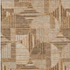 3' X 5' Copper And Khaki Geometric Washable Indoor Outdoor Area Rug
