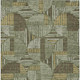 9' X 12' Olive Green And Khaki Geometric Washable Indoor Outdoor Area Rug