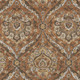 3' X 5' Orange And Green Floral Washable Indoor Outdoor Area Rug
