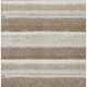 8' X 10' Beige And Graphite Striped Washable Indoor Outdoor Area Rug