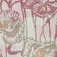 8' X 10' Pink And Linen Floral Washable Indoor Outdoor Area Rug