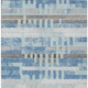 3' X 5' Sky Blue And Blue Striped Washable Indoor Outdoor Area Rug