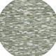 8' Green And Silver Round Geometric Washable Indoor Outdoor Area Rug