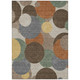 8' X 10' Chocolate And Brown Geometric Washable Indoor Outdoor Area Rug