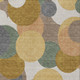 9' X 12' Gold And Walnut Geometric Washable Indoor Outdoor Area Rug