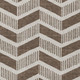 5' X 8' Coffee And Brown Geometric Washable Indoor Outdoor Area Rug