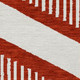 8' X 10' Red And Ivory Geometric Washable Indoor Outdoor Area Rug