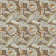 9' X 12' Brown And Ivory Abstract Washable Indoor Outdoor Area Rug