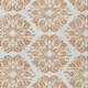 10' X 14' Copper And Ivory Damask Washable Indoor Outdoor Area Rug