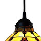 Red And White Unique Statement Tiffany Glass Dimmable Chandelier With Red And White Shades