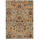3' X 5' Copper And Brown Floral Medallion Washable Indoor Outdoor Area Rug