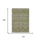 9' X 12' Sage And Olive Green Abstract Washable Indoor Outdoor Area Rug