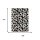 10' X 14' Black And Beige Geometric Washable Indoor Outdoor Area Rug