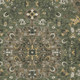 5' X 8' Brown And Ivory Floral Medallion Washable Indoor Outdoor Area Rug