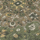 10' X 14' Brown And Ivory Floral Medallion Washable Indoor Outdoor Area Rug