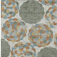 8' X 10' Green And Silver Floral Washable Indoor Outdoor Area Rug