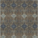 9' X 12' Chocolate And Brown Geometric Washable Indoor Outdoor Area Rug