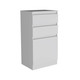 23" White Wood Two Drawer Dresser