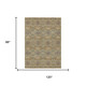 8' X 10' Gold And Copper Geometric Washable Indoor Outdoor Area Rug