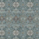 9' X 12' Teal Blue And Ivory Geometric Washable Indoor Outdoor Area Rug