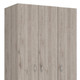 71" Light Gray Wood Two Drawer Combo Dresser