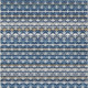 8' X 10' Navy Blue And Blue Damask Washable Indoor Outdoor Area Rug