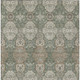 8' X 10' Green And Brown Floral Washable Indoor Outdoor Area Rug