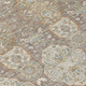 5' X 8' Brown And Copper Floral Washable Indoor Outdoor Area Rug