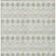 5' X 8' Ivory And Wheat Geometric Washable Indoor Outdoor Area Rug