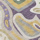 8' X 10' Plum And Green Abstract Washable Indoor Outdoor Area Rug