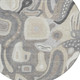 8' Taupe And Beige Round Abstract Washable Indoor Outdoor Area Rug