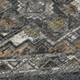 5' X 8' Black And Graphite Southwestern Washable Indoor Outdoor Area Rug