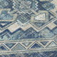9' X 12' Navy Blue And Blue Southwestern Washable Indoor Outdoor Area Rug