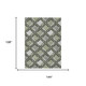 9' X 12' Sage And Green Geometric Washable Indoor Outdoor Area Rug