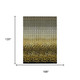 10' X 14' Gold And Walnut Geometric Washable Indoor Outdoor Area Rug