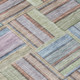 3' X 5' Green And Beige Geometric Washable Indoor Outdoor Area Rug