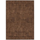 10' X 14' Orange And Brown Oriental Washable Indoor Outdoor Area Rug