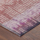 3' X 5' Pink And Blush Abstract Washable Indoor Outdoor Area Rug