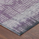 10' X 14' Purple And Lavender Abstract Washable Indoor Outdoor Area Rug