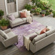 9' X 12' Plum And Purple Abstract Washable Indoor Outdoor Area Rug